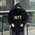1977 Essentials Hoodie Black - Image 2