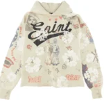 Grey Saint Mxx Denim Tears Graffiti Hoodie
