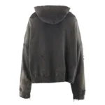 Saint Michael Zip Up Charcoal Hoodie - Image 2