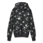 Black Saint Michael Skull Hoodie