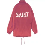Red Coach Denim Tears Varsity Jacket - Image 2