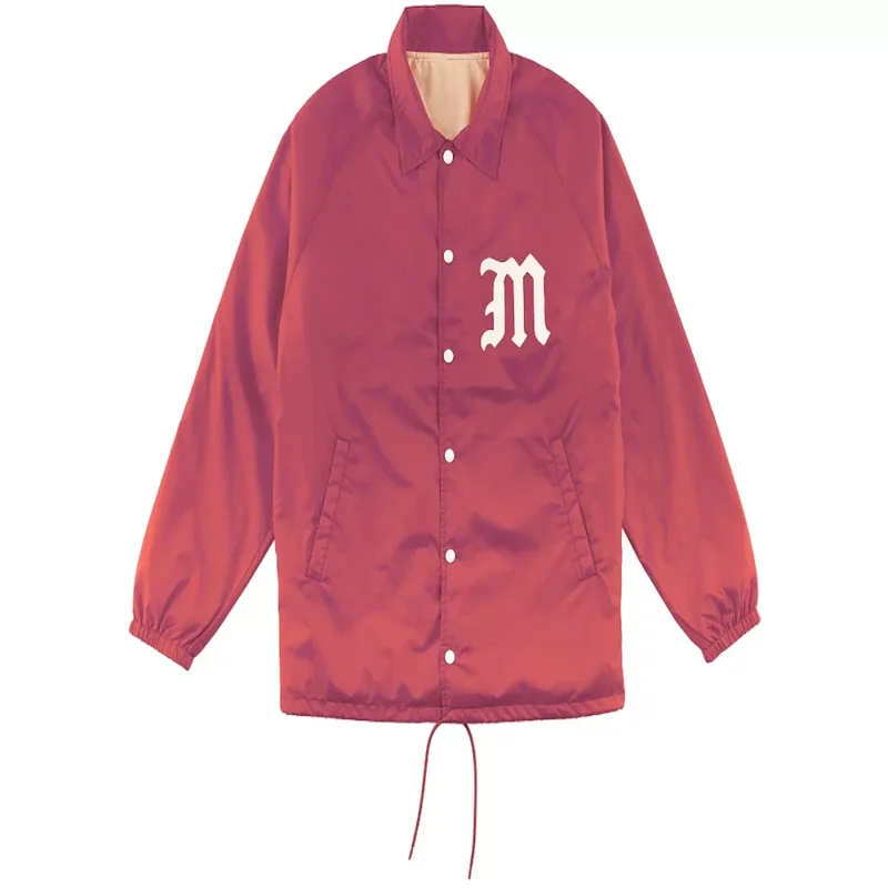 denim-tears-varsity-jacket.webp Red Coach Denim Tears Varsity Jacket - Image 1