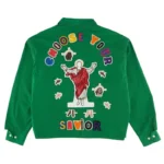 Saint Michael Denim Tears Zip Up Jacket