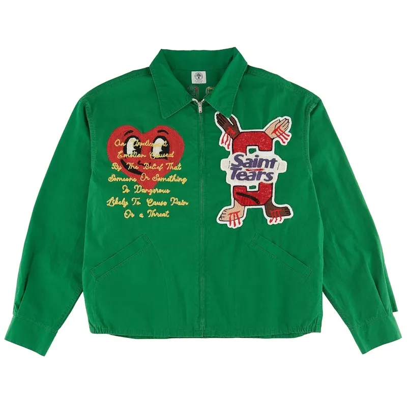 Saint Michael Denim Tears Zip Up Jacket Saint Michael Denim Tears Zip Up Jacket