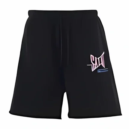 Saint Michael Pink Logo Shorts