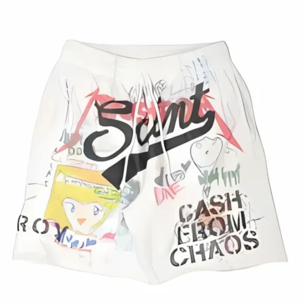 Saint Michael Black Logo Shorts