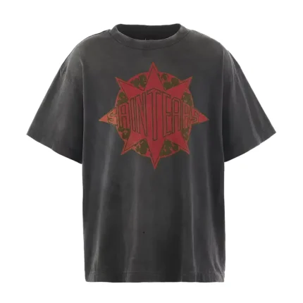 Saint Michael Black Denim Tears X T shirt