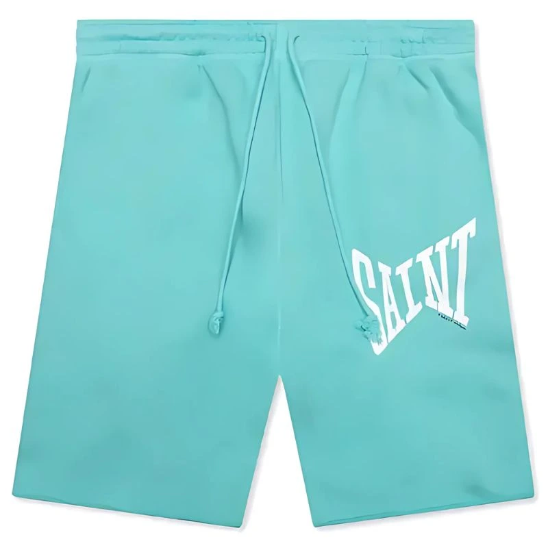 saint-shorts-blue.webp Saint Michael Blue Shorts - Image 1