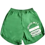 Saint Michael White Green Shorts