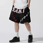 Saint Michael White Logo Shorts - Image 2