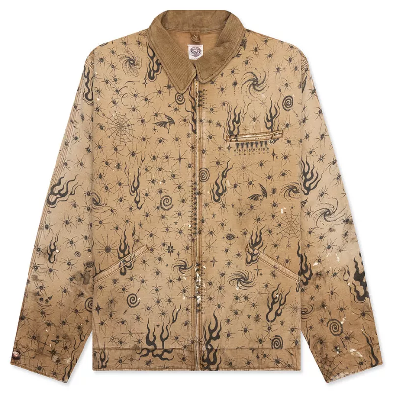 st-michael-x-dr-woo-jacket.webp Saint Michael Saint Michael X Dr. Woo Mx6 Detroit Jacket Beige - Image 1