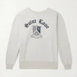 Saint Michael Logo-Print Cotton Sweatshirt