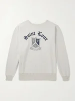 Saint Michael Logo-Print Cotton Sweatshirt
