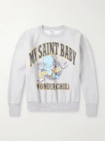 Saint Michael Printed Cotton Sweatshirt
